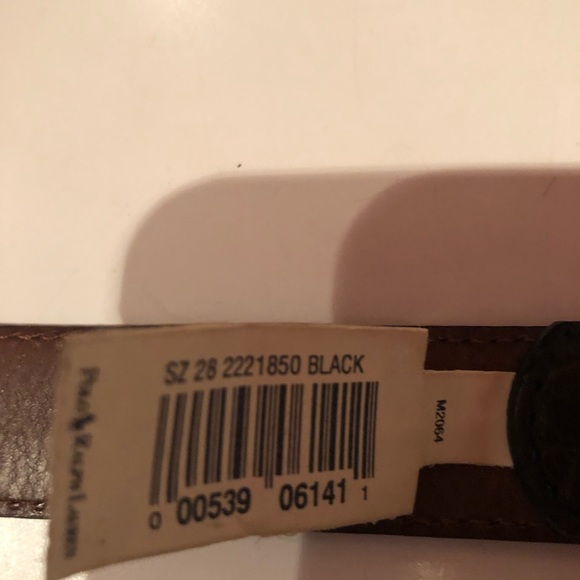 Classic Polo Ralph Lauren black American Alligator belt with 925 sterling buckle - Picture 2 of 10